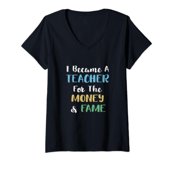 Tops - Teacher t-shirt Black Size L